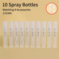 Travel Perfume Atomizer Set – 10 Refillable Spray Bottles 2/3/5ml Perfume Atomizer Set QXL WHITE 5ml Plastic