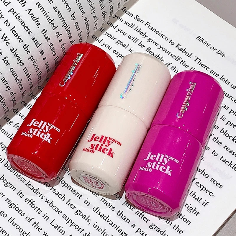 Warm Jelly Blush Stick | Long-Lasting Low Saturation Blusher Jelly Blush Stick QXL