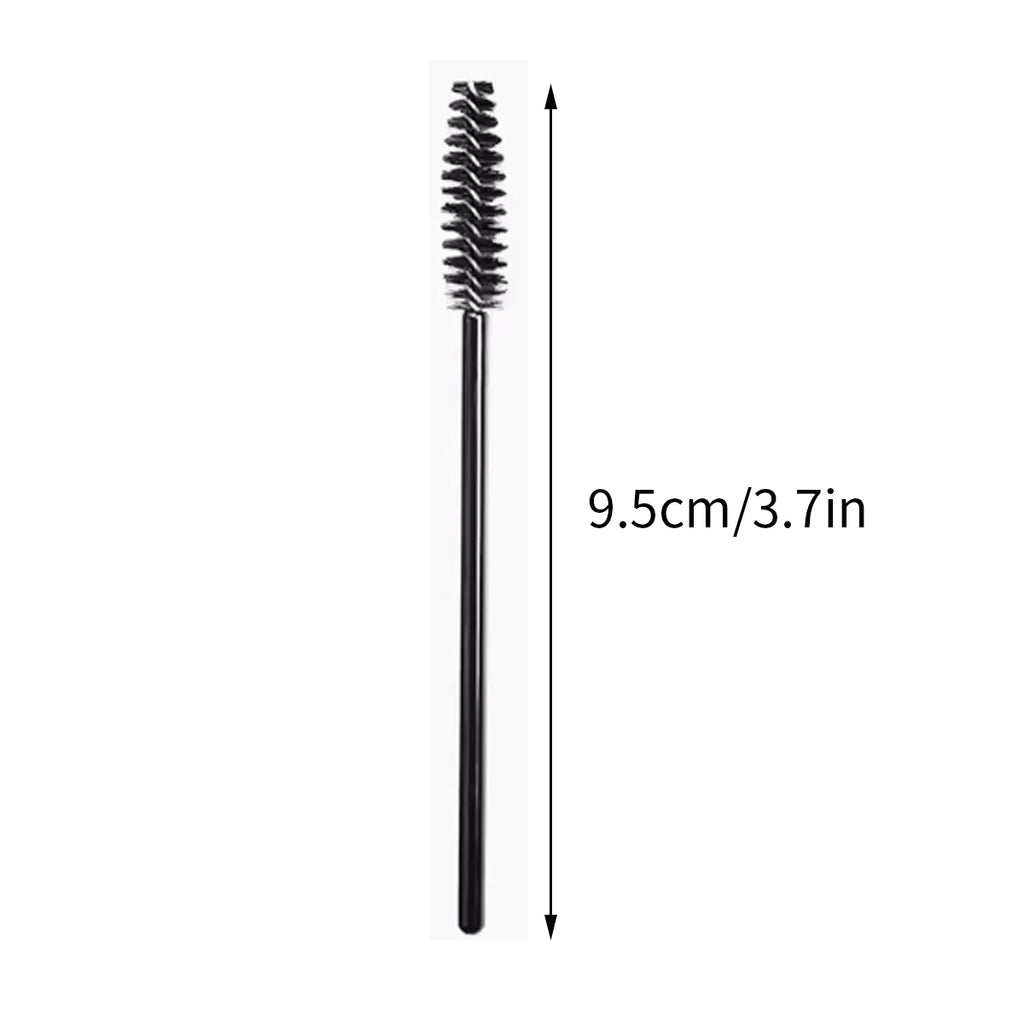 50-Pack Crystal Spiral Eyelash Brushes & Eyebrow Combs Eyelash Brush Set QXL