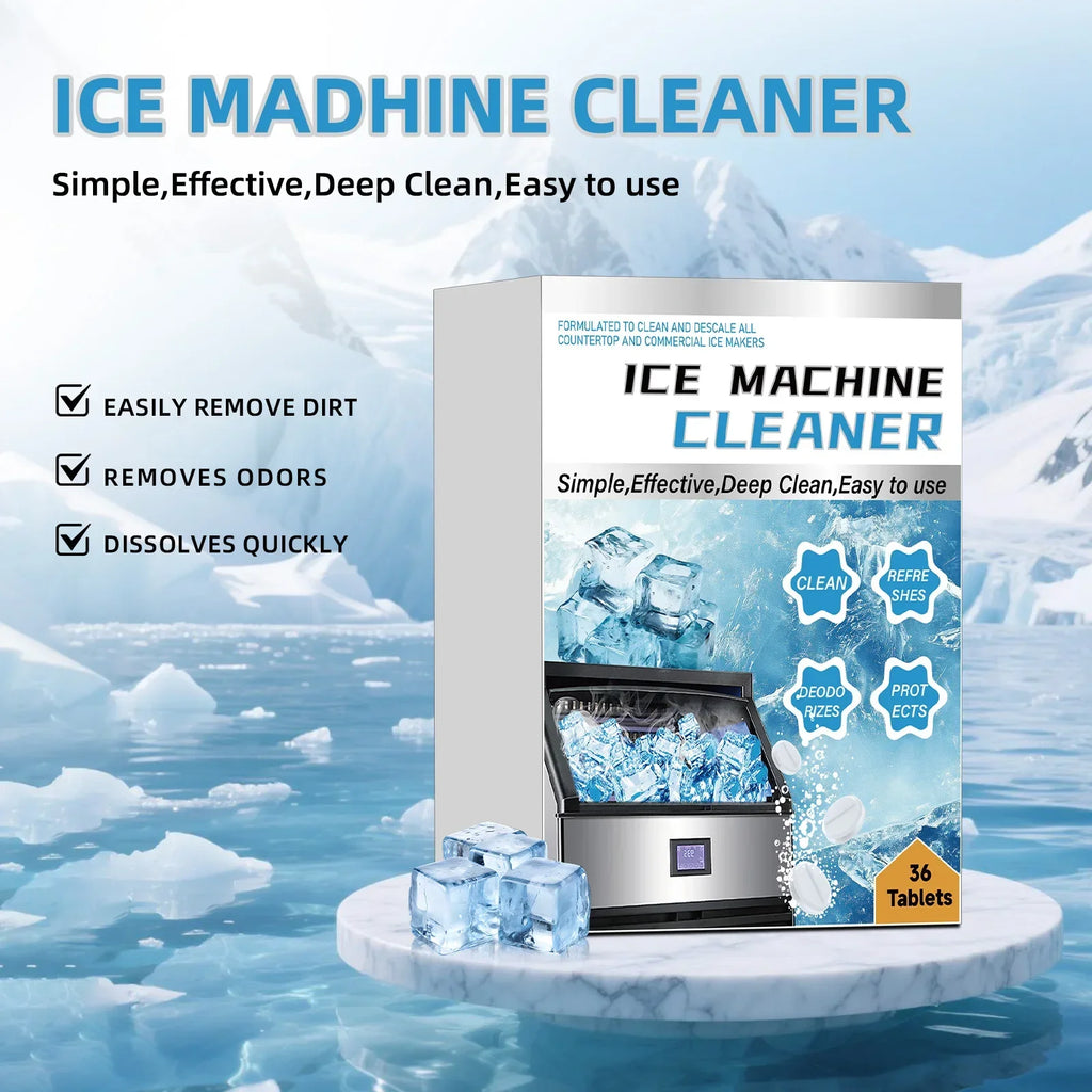 Ice Maker Cleaner & Descaler Tablets 36 Pack | Deep Clean Appliance Descaler Tablets QXL