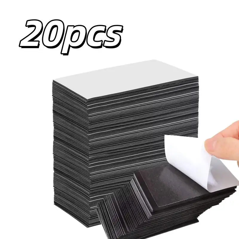 20-Pack Self-Adhesive Magnetic Strips | Residue-Free Crafts Magnetic Craft Strips QXL 20pcs