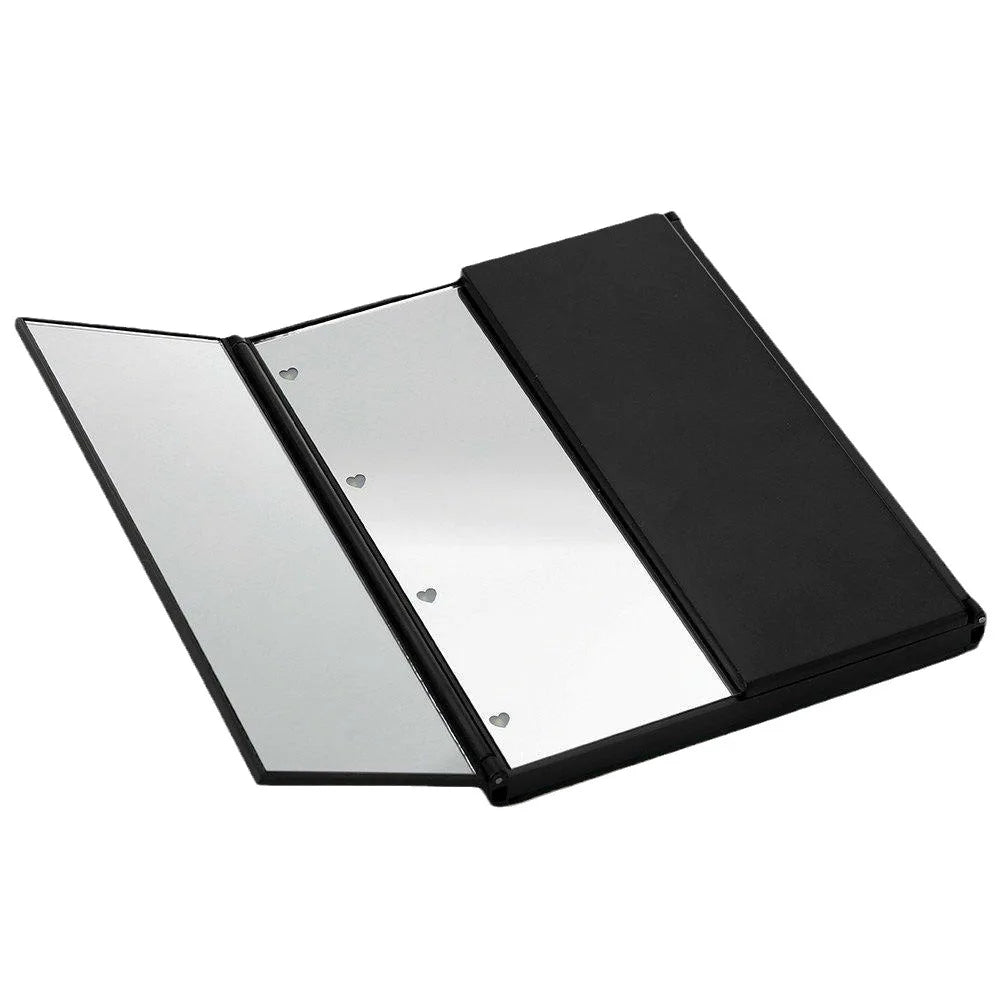 Portable LED Trifold Makeup Mirror | Foldable 3-Panel LED Makeup Mirror QXL