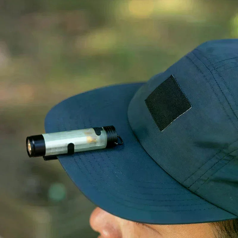 Rechargeable Hat Clip Light | 350LM Hands-Free Cap Flashlight Clip-On Cap Light QXL