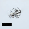 Stainless Steel Sliding Door Bolt Latch | Chrome Finish Lock Door Bolt Latch QXL A1