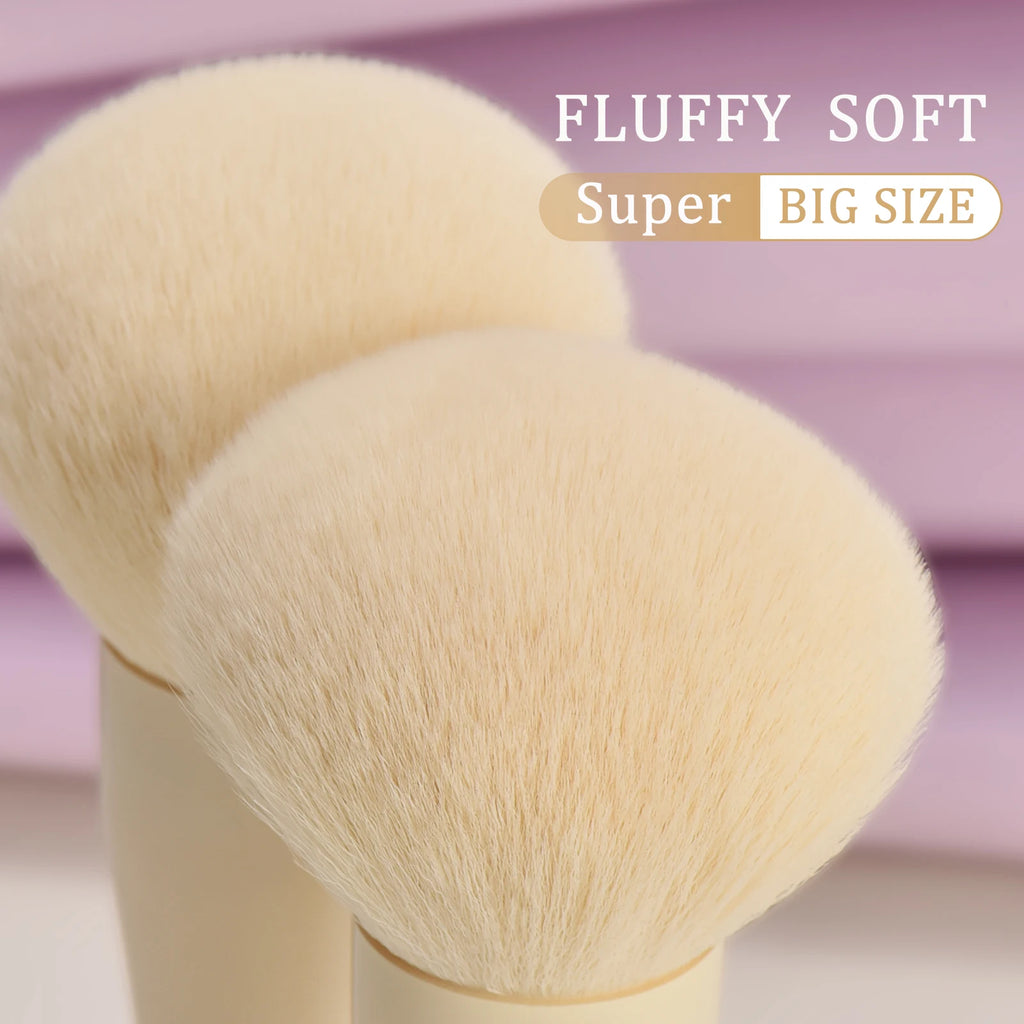 Large Fluffy Powder & Blush Brush | Professional Makeup Tool Powder Blush Brush QXL