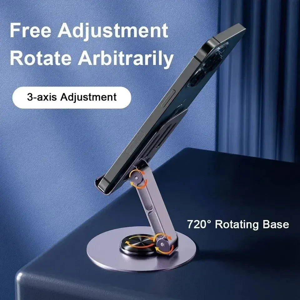 360° Rotating Foldable Metal Stand for iPad, Tablet & Phone Tablet & Phone Stand QXL