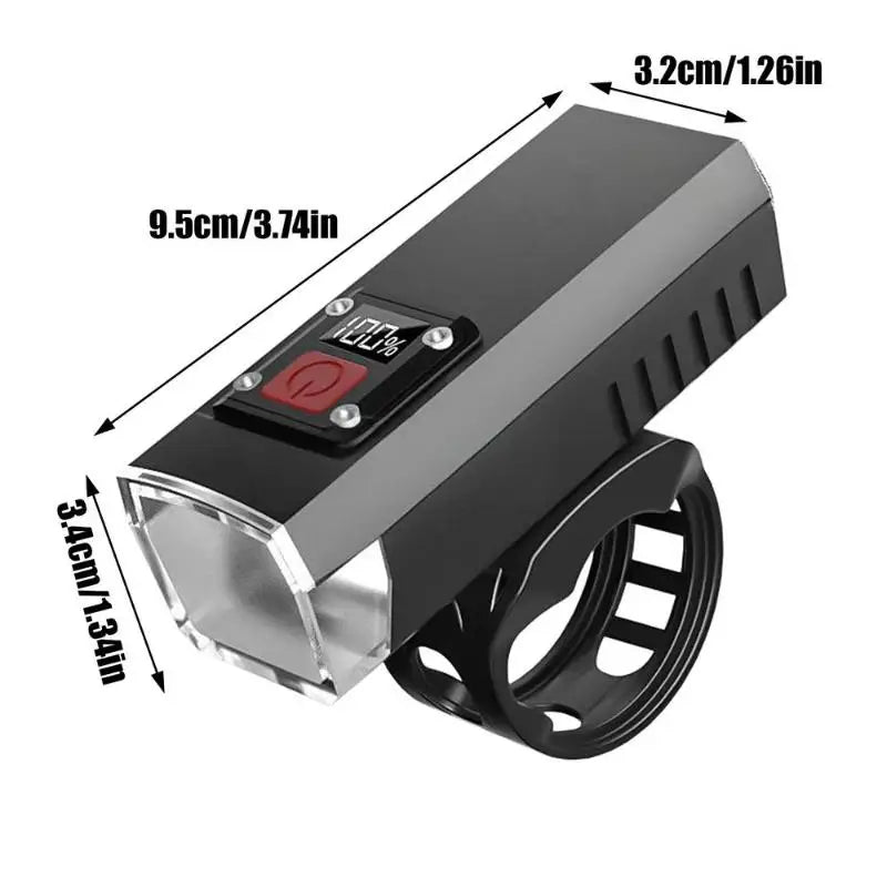USB Rechargeable Bike Headlight | IPX5 Waterproof 100LM LED Bike Headlight QXL