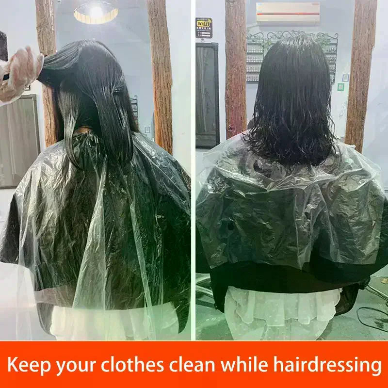 100-Pack Disposable Hair Cutting Capes | Waterproof Salon Cape Disposable Hair Cape QXL