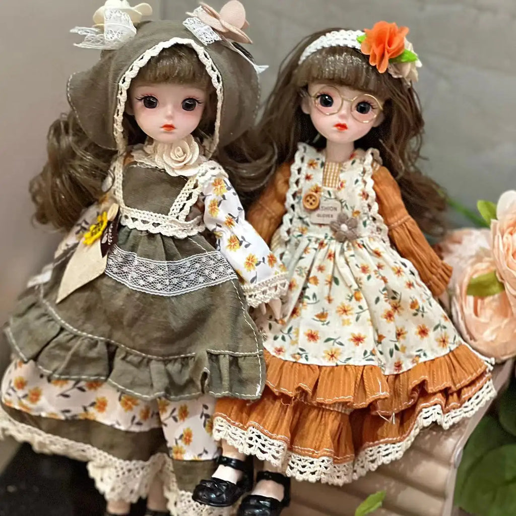 1/6 BJD Dress-Up Doll 30cm | Tan Skin Matte Face Anime Gift BJD Fashion Doll QXL