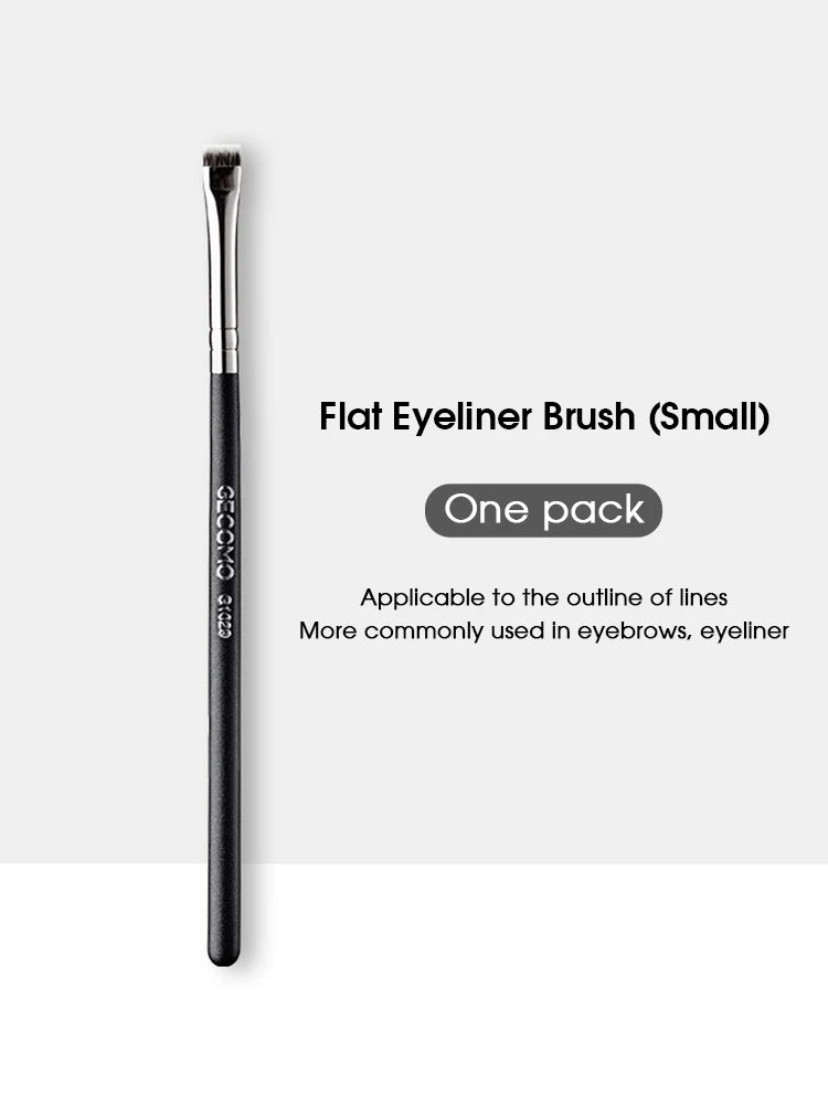 GECOMO Eyeliner & Eyebrow Brush – Flat Blade Arc Head Eye Makeup Brush QXL Small eyeliner brush