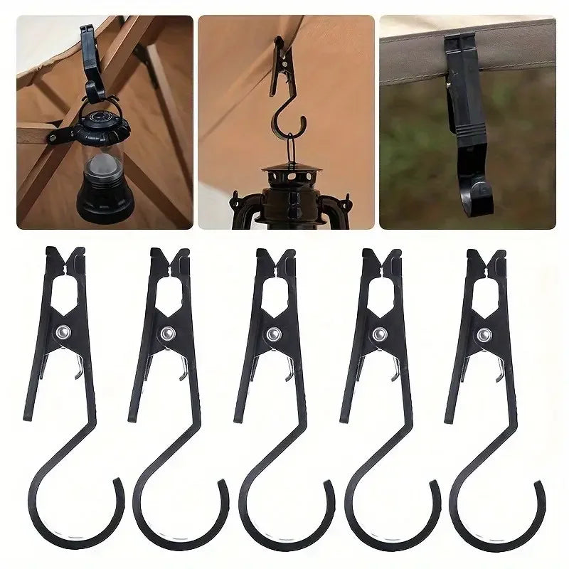 5-Pack Camping Hooks | Multi-Function Tent & Canopy Clips Camping Hooks QXL