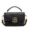 Women's Vintage Faux Leather Shoulder Bag – Elegant Classic Style Women's Shoulder Bag QXL black