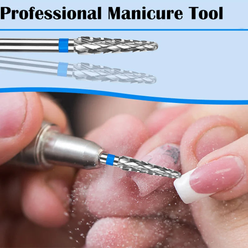 3/32 Conical Tungsten Carbide Nail Drill Bit – Medium Grit Nail Drill Bit QXL