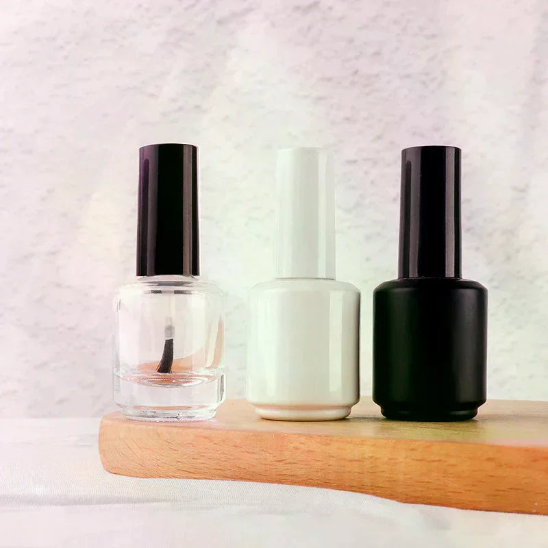 15ml Empty Glass Nail Polish Bottle with Lid & Brush | YOVIP Empty Nail Polish Bottle QXL