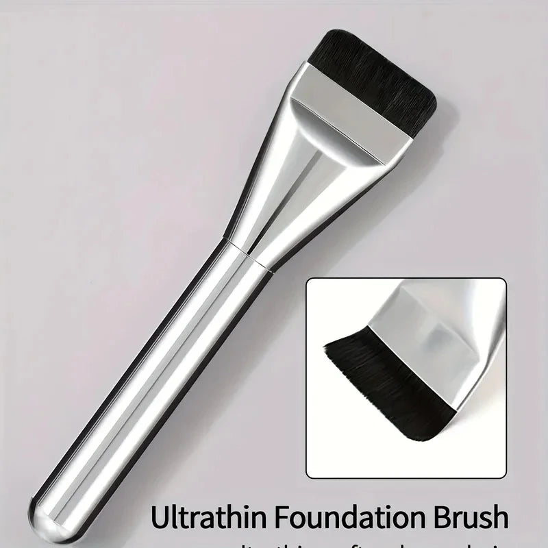4-Pc Foundation Brush, Mixing Palette, Spatula & Puff Set Makeup Brush Set QXL 1pc