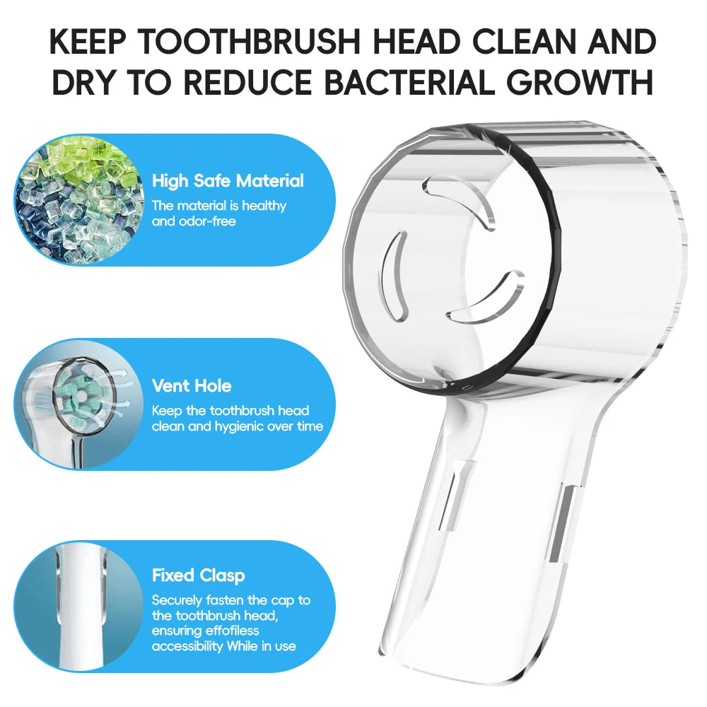 Dustproof Covers for Oral-B iO & Round Electric Toothbrush Heads Toothbrush Head Cover QXL