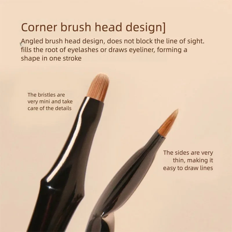D21 Corner Eyeliner Brush | Ultra-Fine Synthetic Eye Brush Eyeliner Brush QXL