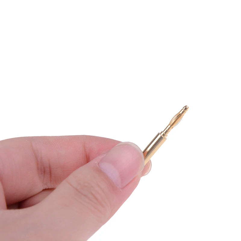 10-Pack 2mm Gold-Plated Solder Banana Plug Connectors Banana Plug Connector QXL