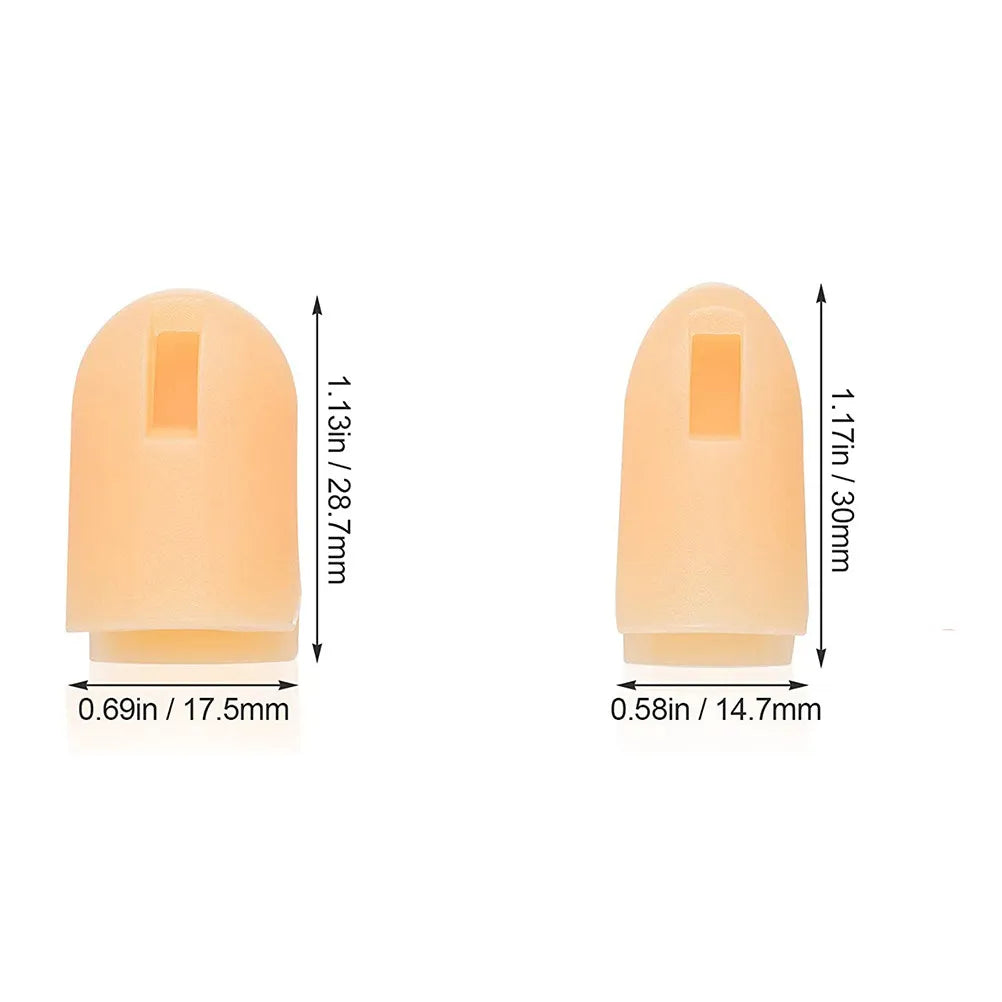 10-Pack Silicone Finger Covers for Nail Art Manicure Practice Nail Art Finger Covers QXL
