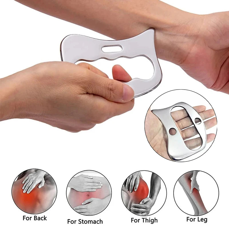 Stainless Steel Gua Sha Scraper | Body & Muscle Massager Gua Sha Scraper QXL