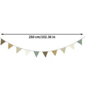 Colorful Triangle Bunting Banner – Party & Wedding Garland Party Bunting Banner QXL green