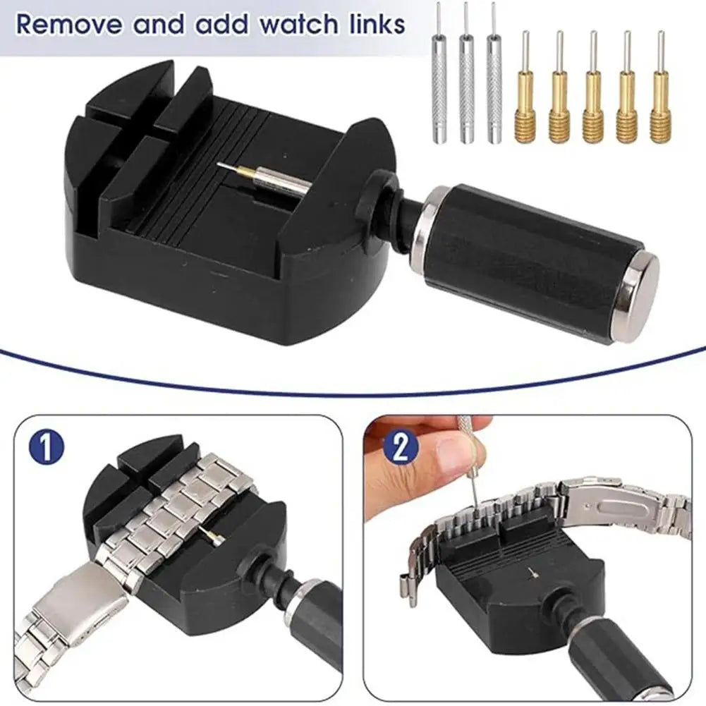 11-Pc Watch Band Link Remover & Strap Adjuster Tool Kit Watch Repair Tool Kit QXL