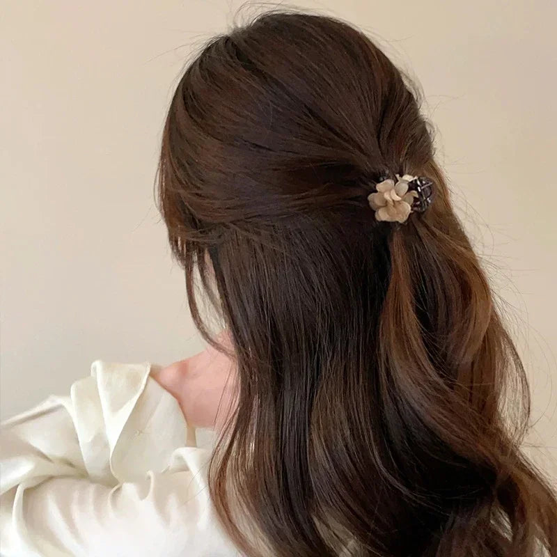 Camellia Hair Claw Clip | Retro Floral Hairpin Women & Girls Floral Hair Claw Clip QXL