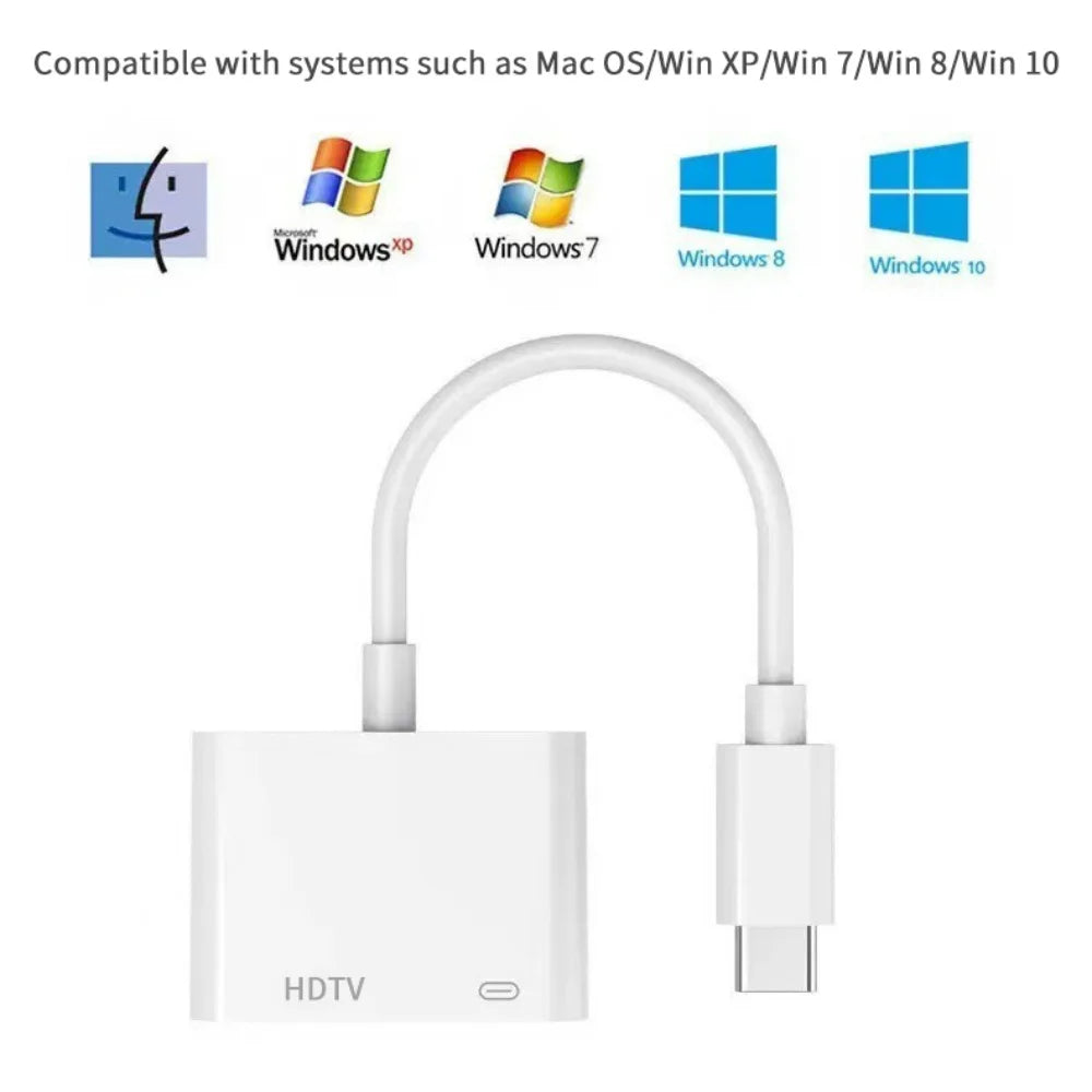 USB-C to HDMI 4K 60Hz Adapter for iPhone, MacBook & More USB-C HDMI Adapter QXL