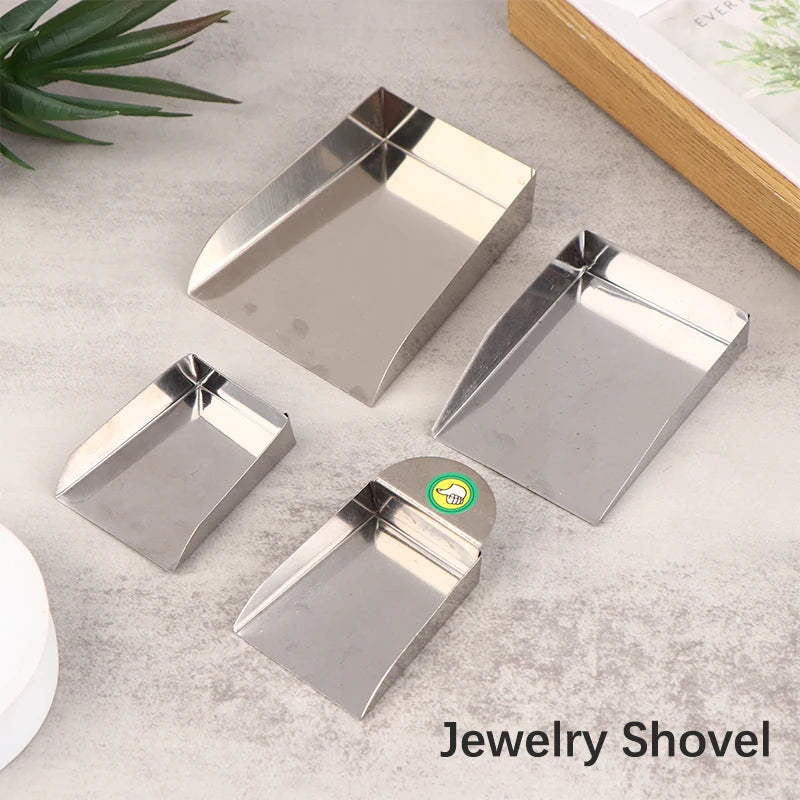 Steel Jewelry Scoop Shovel for Pearls, Gems & Beads Jewelry Making Tool QXL
