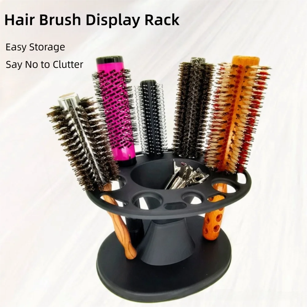 Multi-Slot Comb & Hair Brush Holder Rack | Salon Organizer Hair Tool Organizer QXL