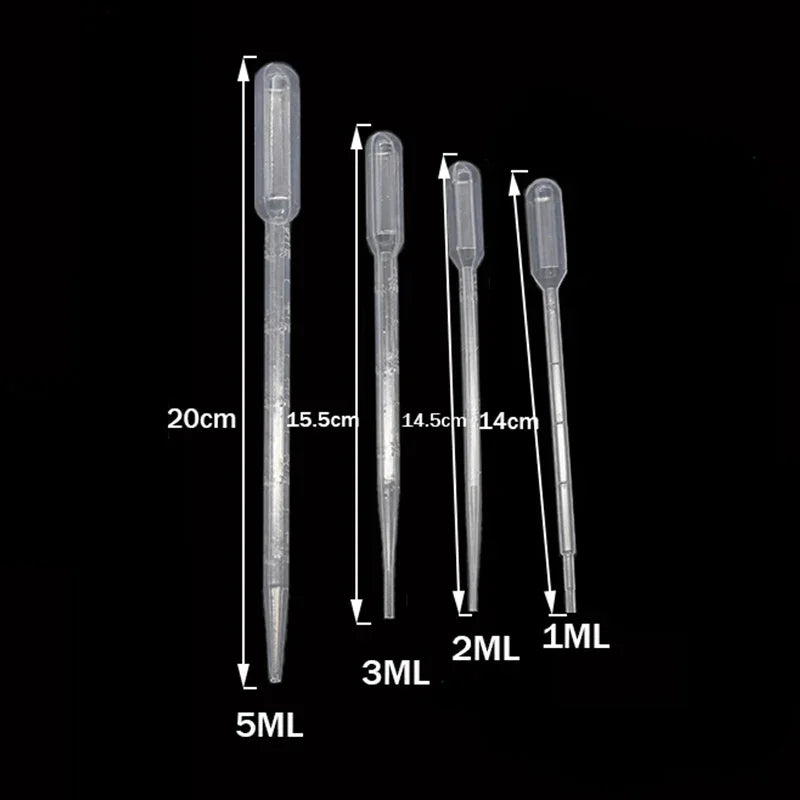 100-Pack Disposable Transfer Pipettes 1ml 2ml 3ml 5ml | LDPE Disposable Transfer Pipettes QXL