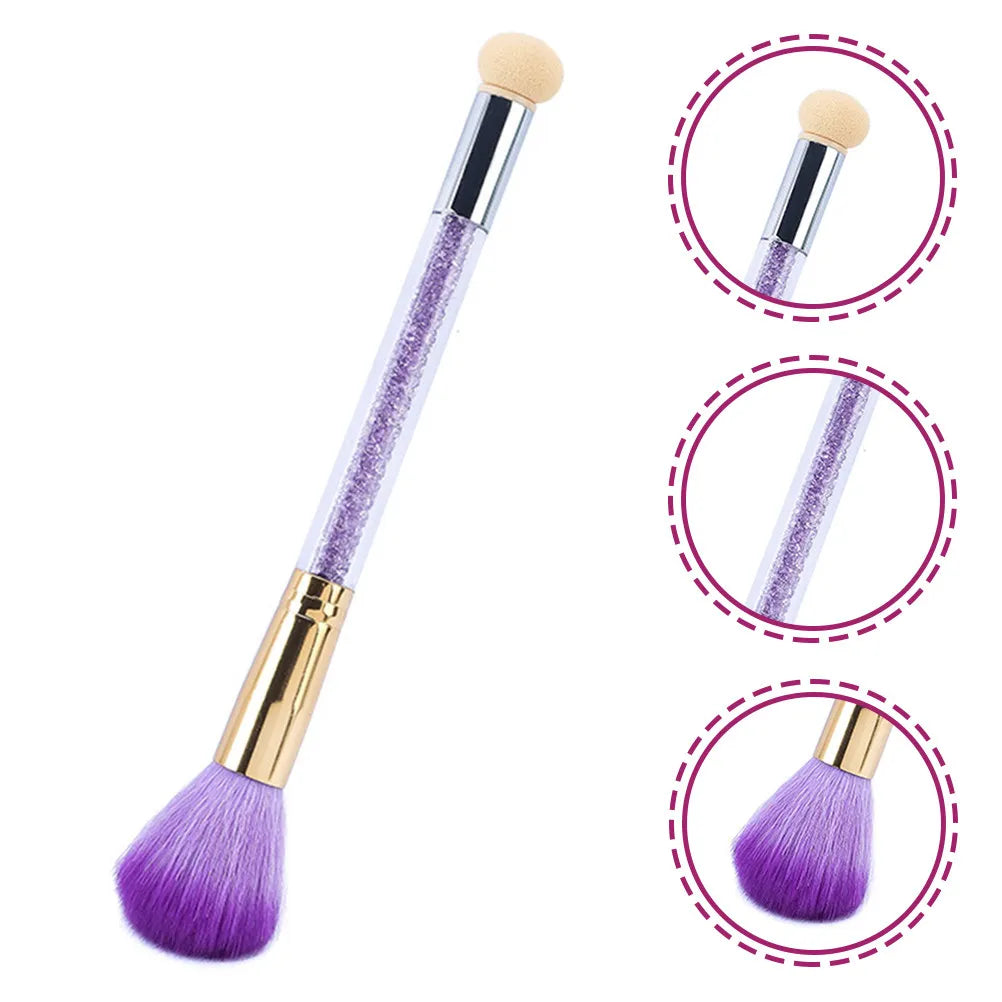 Double-Head Nail Sponge Brush | Gradient & Glitter Art Pen Nail Art Sponge Brush QXL Default Title