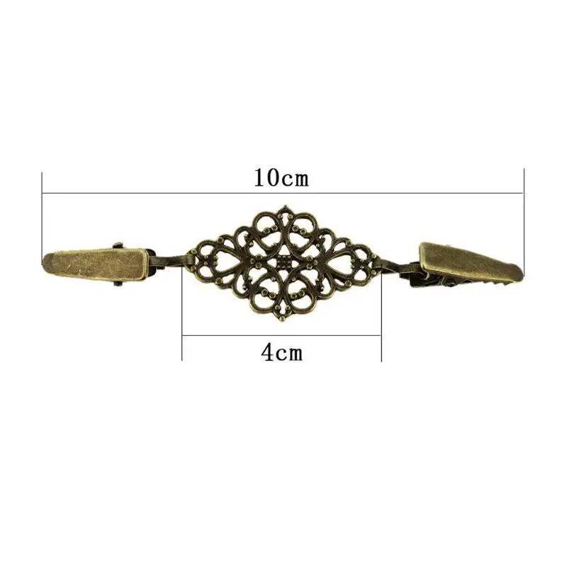 Retro Flower Sweater Clip Fastener | Collar Brooch for Women Sweater Clip Brooch QXL