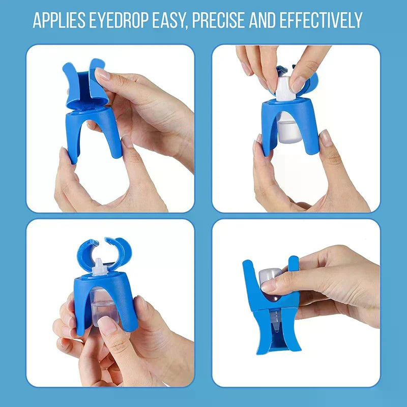 Eye Drop Applicator & Bottle Holder | Precise Drop Guide Aid Eye Drop Applicator QXL