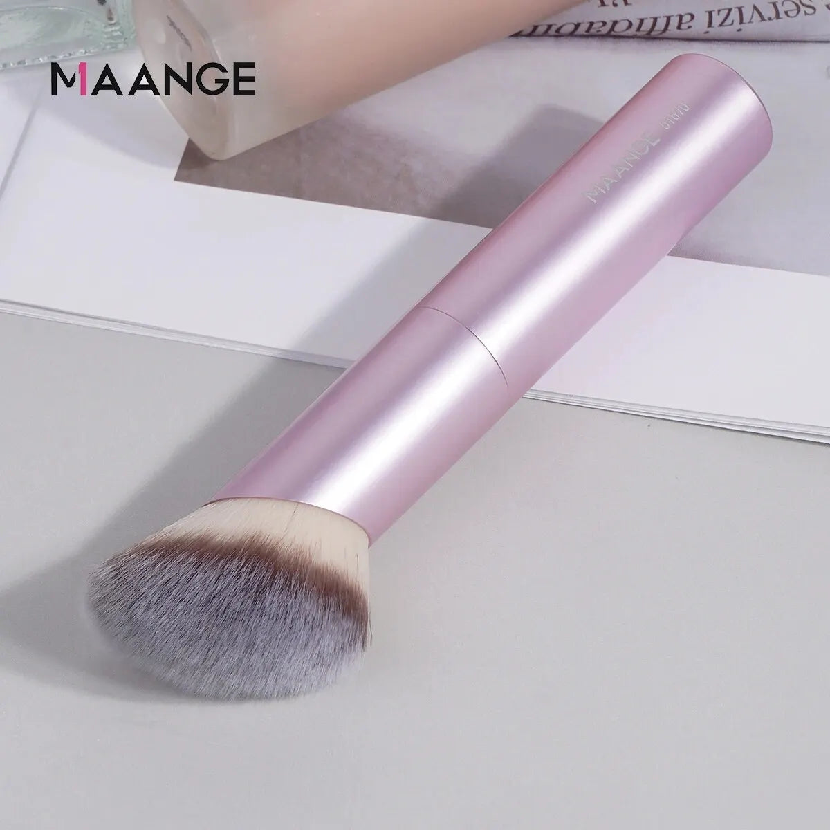 MAANGE Angled Foundation Buffing & Concealer Makeup Brush Angled Makeup Brush QXL