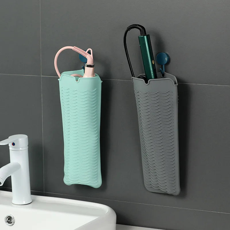 Silicone Heat Resistant Mat & Pouch for Flat Irons | 450°F Hair Tool Mat QXL