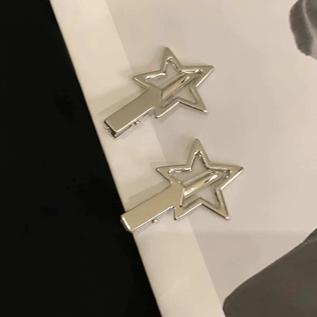 2-Pack Y2K Pentagram Star Hair Clips | Non-Slip Side Clips Hair Clips QXL