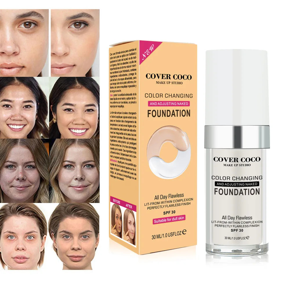 Cover Coco Long-Lasting Liquid Foundation & Concealer 30ml Liquid Foundation QXL