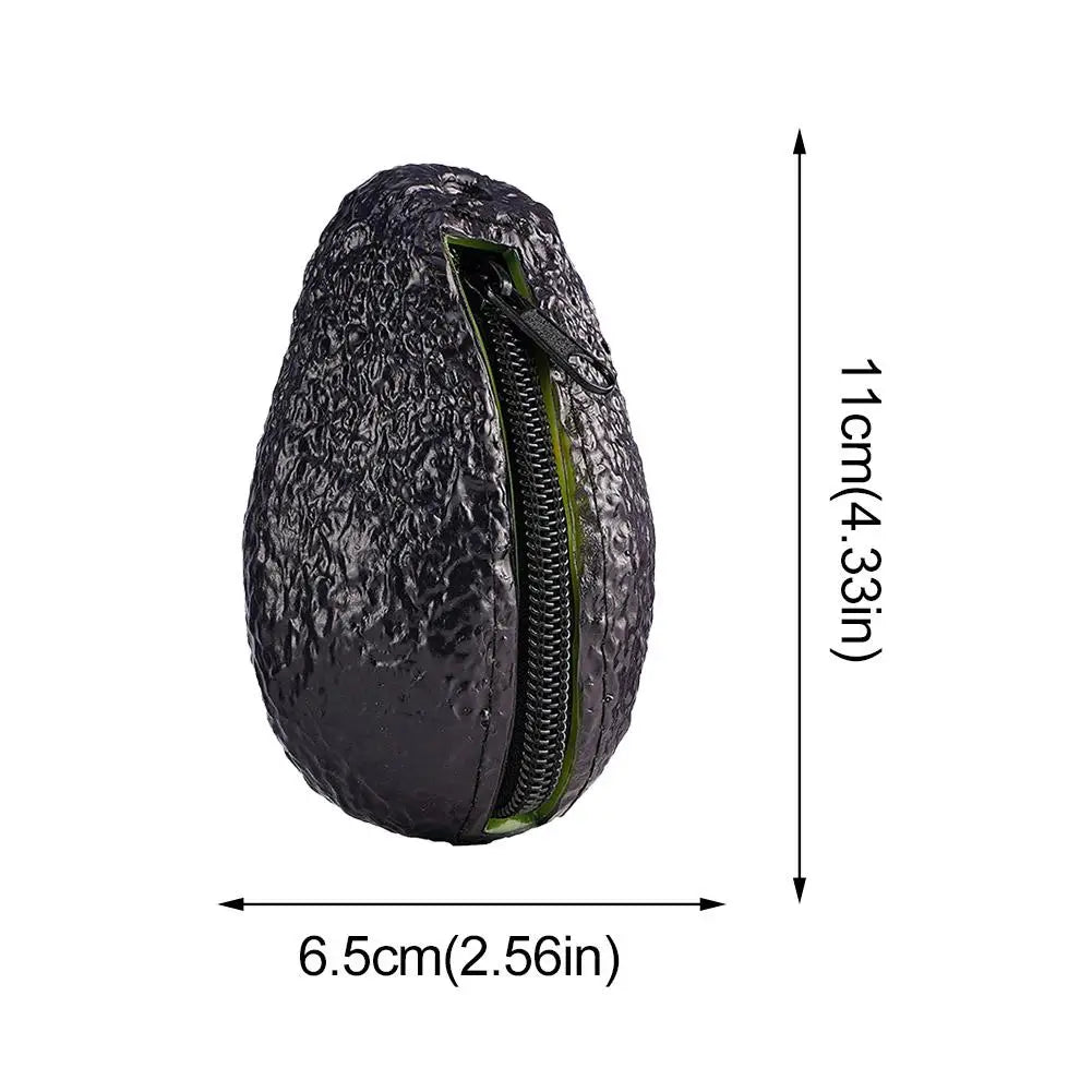 Avocado Coin Purse | Cute Novelty Mini Zipper Pouch Wallet Novelty Coin Purse QXL