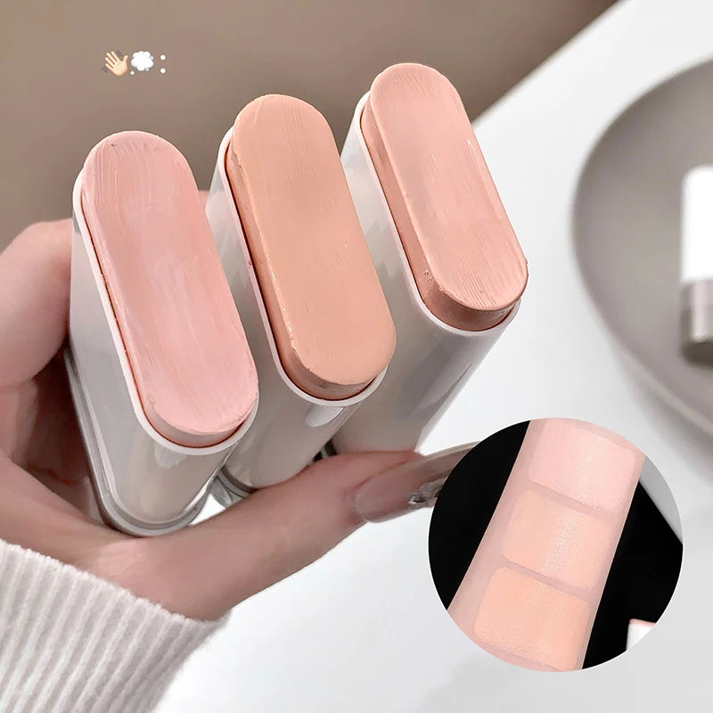 Double-Ended Foundation & Concealer Stick | Moisturizing Foundation Concealer Stick QXL