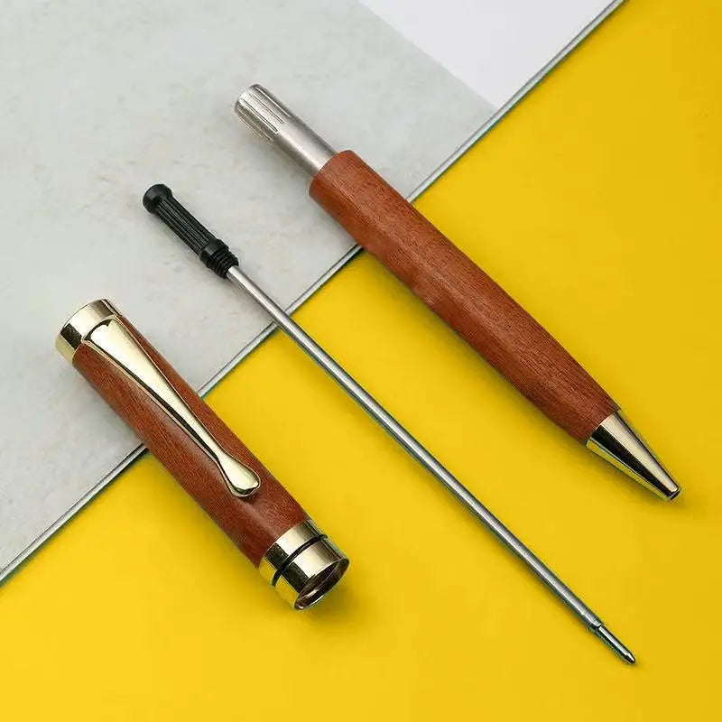 Metal Sandalwood Rotating Ballpoint Pen | Luxury Gift Luxury Ballpoint Pen QXL