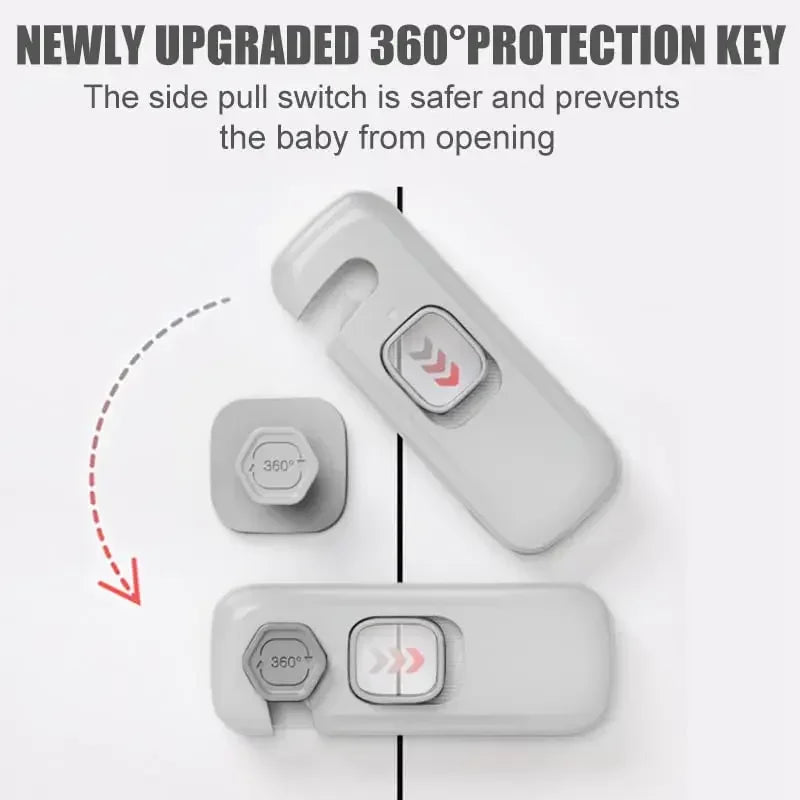 vvocci 5-Pack Baby Safety Locks – Cabinet, Drawer & Fridge Baby Safety Lock QXL