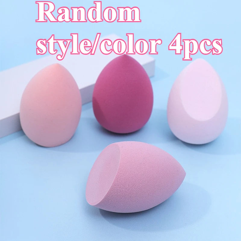 Non-Latex Makeup Sponge Egg | Water-Activated Beauty Blender Makeup Sponge Puff QXL Random 4pcs