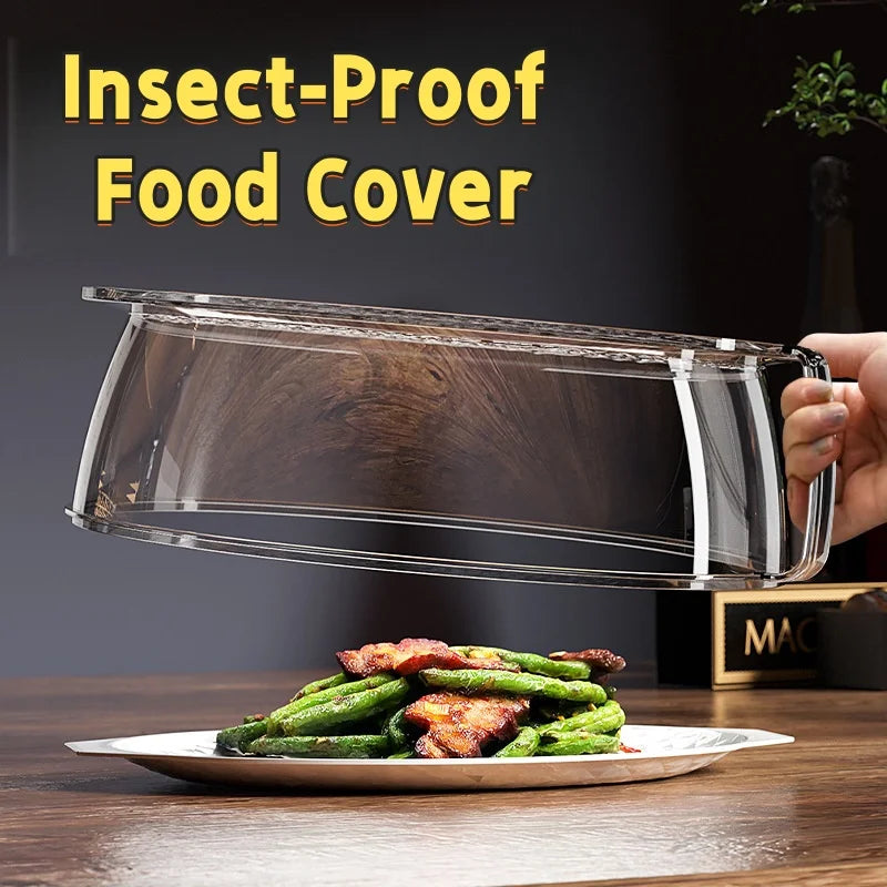 Foldable Microwave Splatter Cover | Insect-Proof Stackable Lid Microwave Splatter Cover QXL