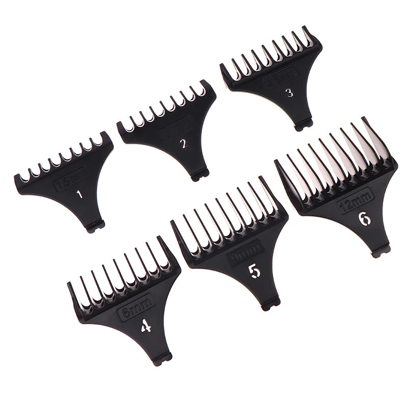 6-Pc Hair Trimmer Guide Comb Set | T-Blade Limit Guards Trimmer Guide Combs QXL