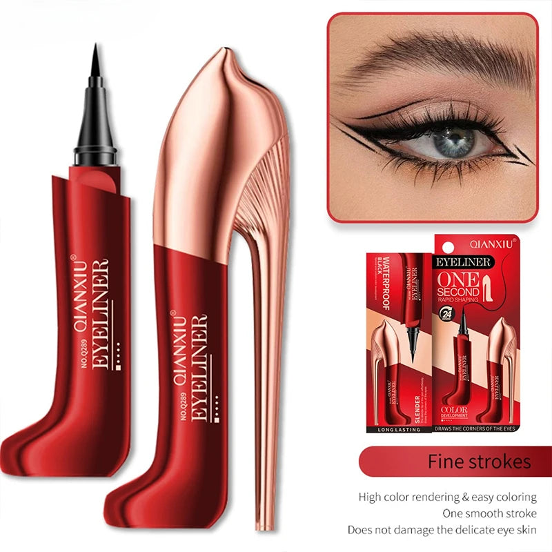 Waterproof Black Eyeliner Pen – Smudge-Proof & Sweat-Resistant Eyeliner Pen QXL