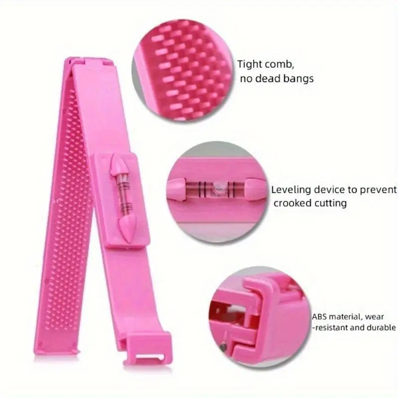 4-Piece Bangs Trimming Kit – Hair Scissors & Comb Set Hair Trimming Kit QXL