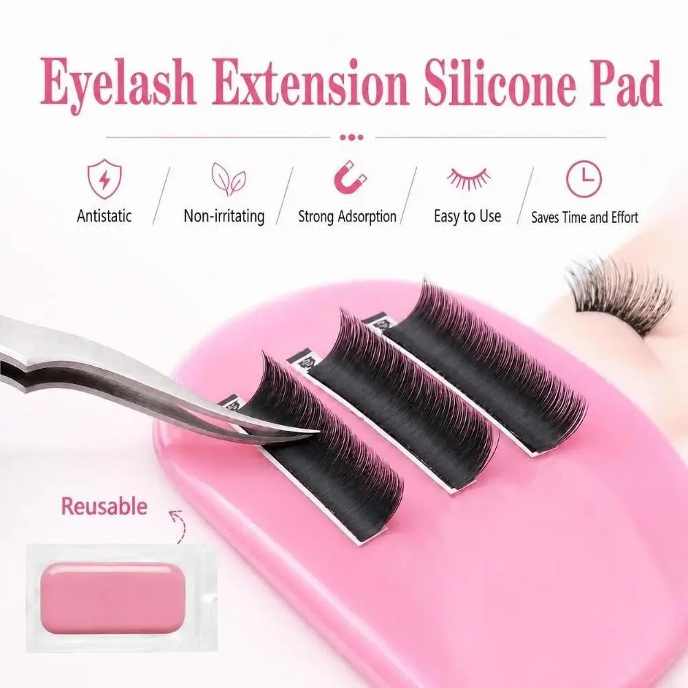 Silicone Lash Tray Holder | Transparent Forehead Pad for Extensions Lash Extension Tool QXL
