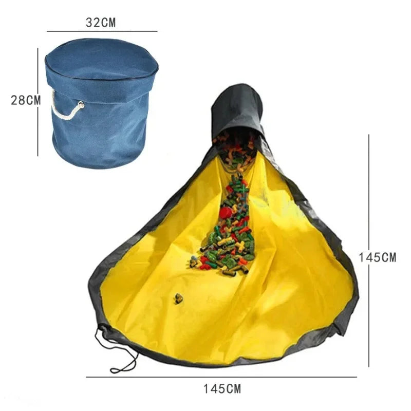 Kids Large Toy Storage Bag | Drawstring Play Mat Organizer Toy Storage Bag QXL