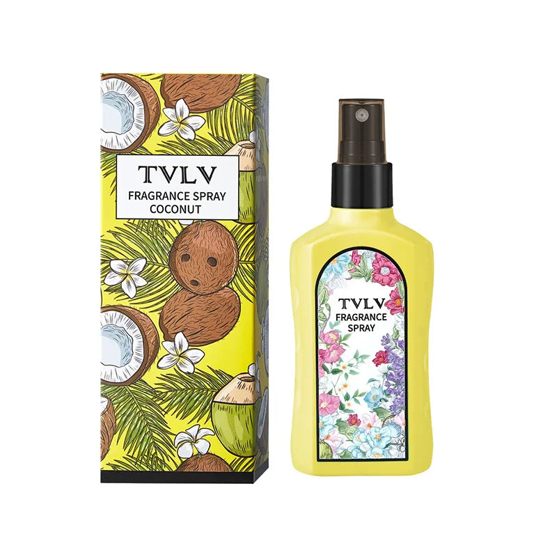TVLV Jasmine Fragrance Spray 100ml – Alcohol-Free Floral Mist Fragrance Body Spray QXL 3 Coconut